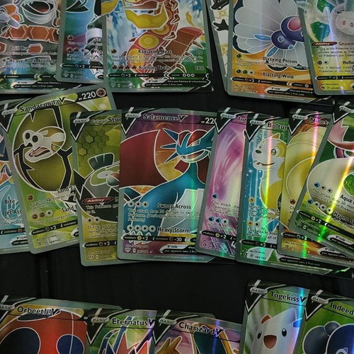 Pokemon Flash V and V-Max card collection, set of 60