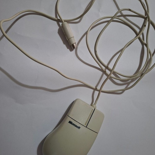 Microsoft Mouse model 2.1A PS/2 used, fully functional ball mouse