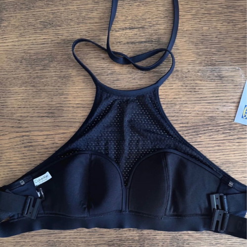 Calvin Klein swimwear top, size small, black
