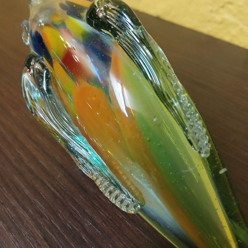 Blown Glass Fish used with colorful design
