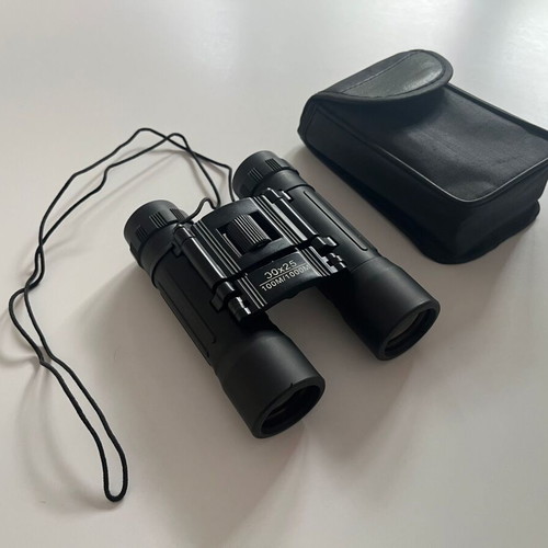 Portable binoculars 30x25 like new with case