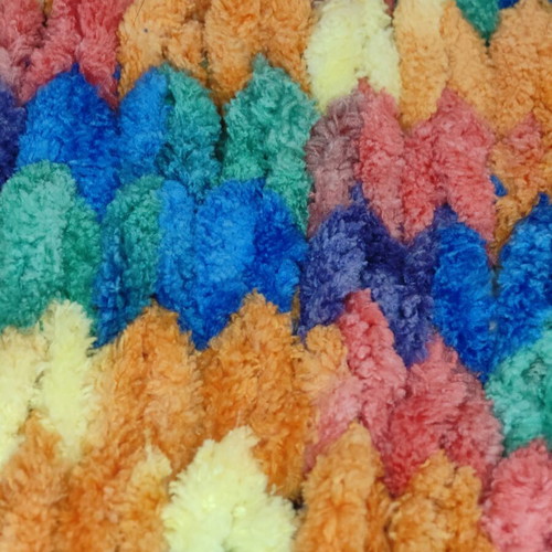 Handmade baby blanket new, soft plush yarn, 100x85 cm