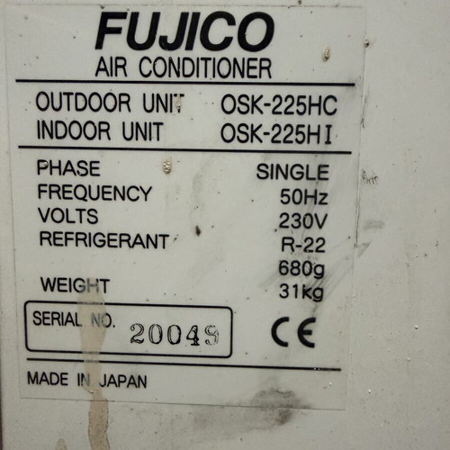Fujico air conditioner used