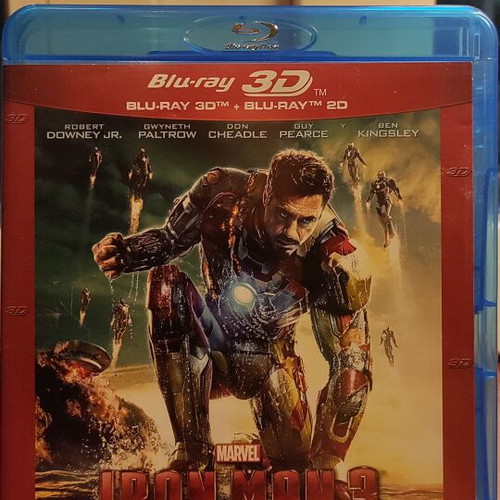 Iron Man 3D Blu-Ray like new, Spanish edition with English subtitles