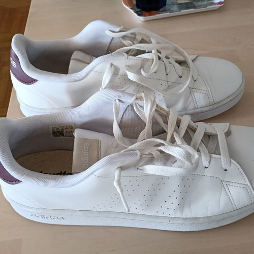Adidas Advantage sneakers used, size 46 2/3, white