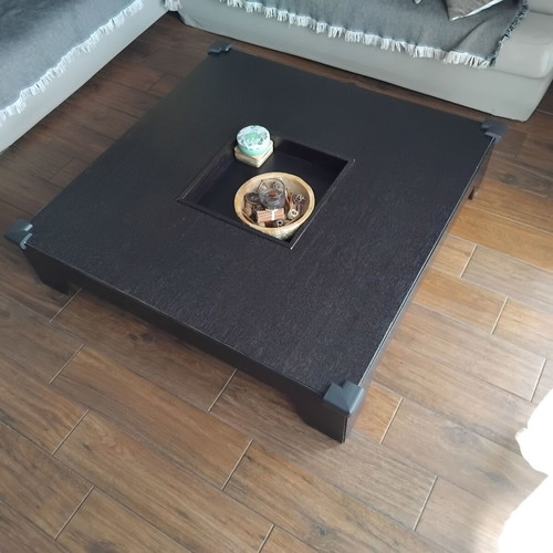Neo Katoikein square coffee table 110x110 with central removable element