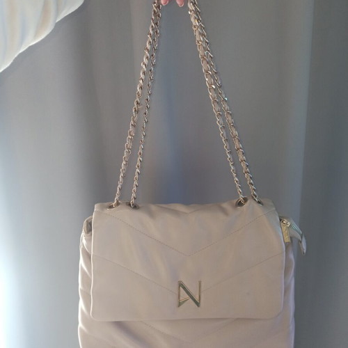 Nolah shoulder bag used, large capacity beige mocha