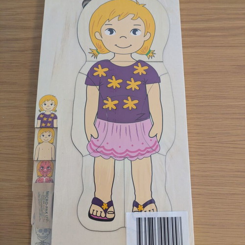 Wooden multilayer anatomy puzzle new
