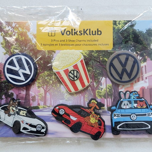 Σετ Volkswagen VolksKlub κονκάρδες και διακοσμητικά παπουτσιών καινούργιο, επίσημο