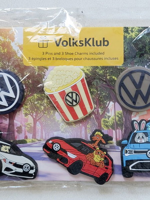 Σετ Volkswagen VolksKlub κονκάρδες και διακοσμητικά παπουτσιών καινούργιο, επίσημο