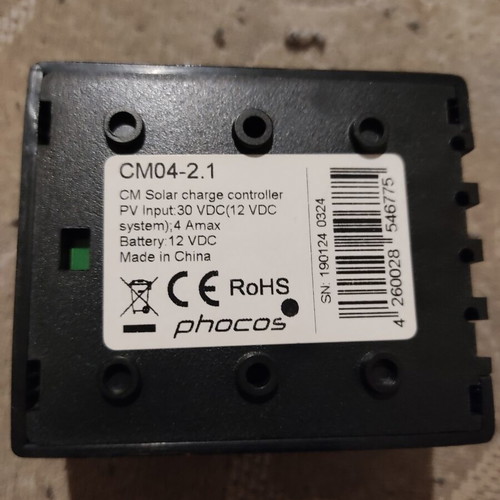 Phocos battery charge controller 12Vdc up to 4A like new for solar panel