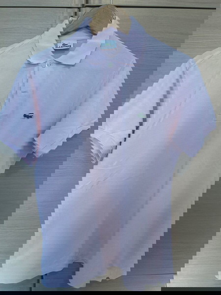 Κοντομάνικη μπλούζα Lacoste size 2 medium με γιακά άριστη κατάσταση
