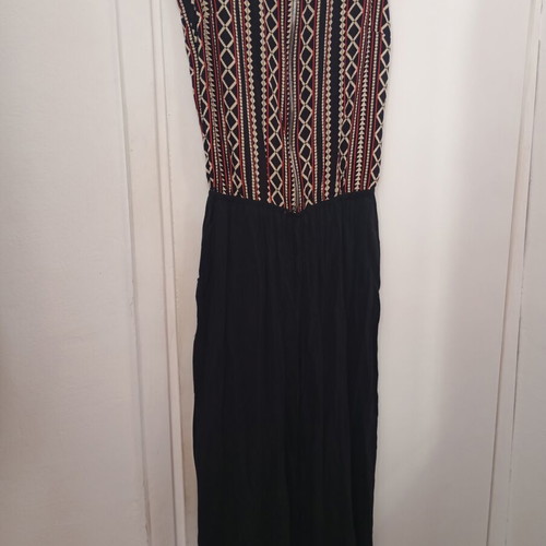 Women's summer jumpsuit black like new, fits M/L