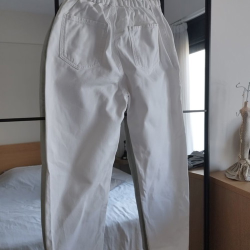 Mom Fit Jeans new, white, size S