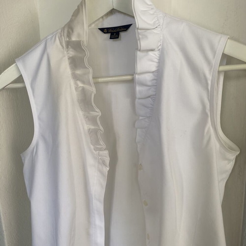 Brooks Brother No:4 sleeveless shirt, white