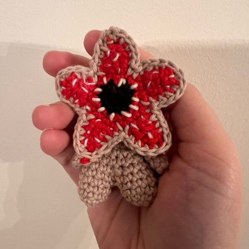 Baby monster amigurumi handmade crochet fantasy doll 9 cm new