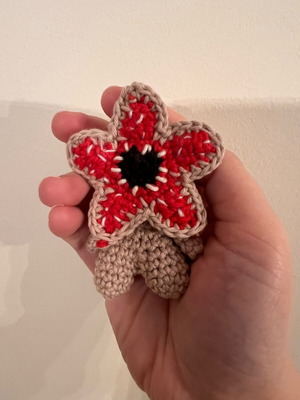 Baby monster amigurumi handmade crochet fantasy doll 9 cm new