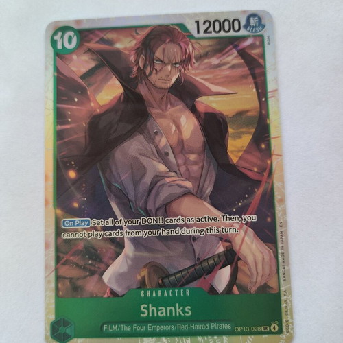 One Piece Shanks OP13 028 card new