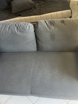 Two-seater sofa like new, gray color