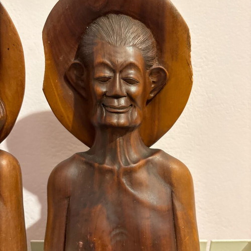 African woodcarving figures used, couple set