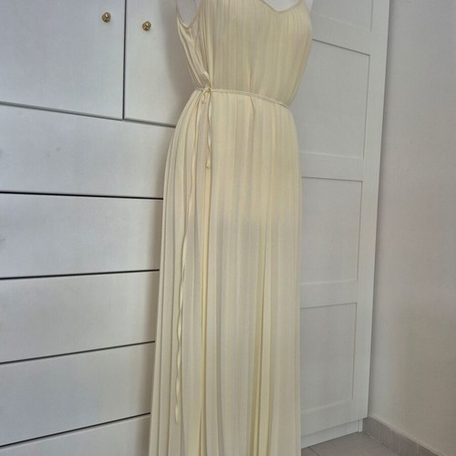 Pleated dress H&M like new, summer yellow, ancient Greek style