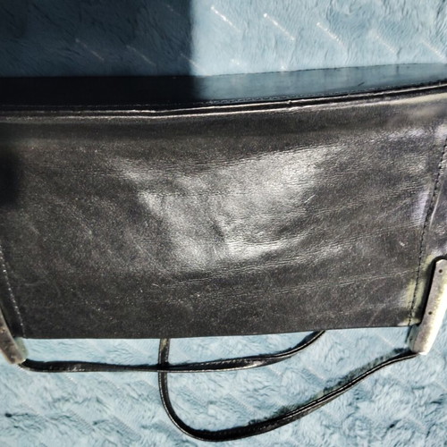 Pierro vintage leather handbag, black