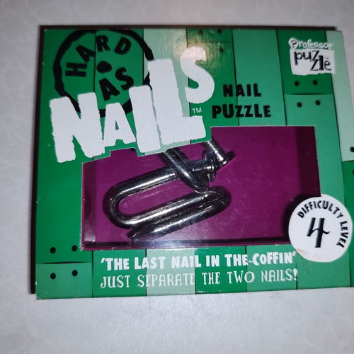 Metal Nail Puzzle Game Design No4 like new