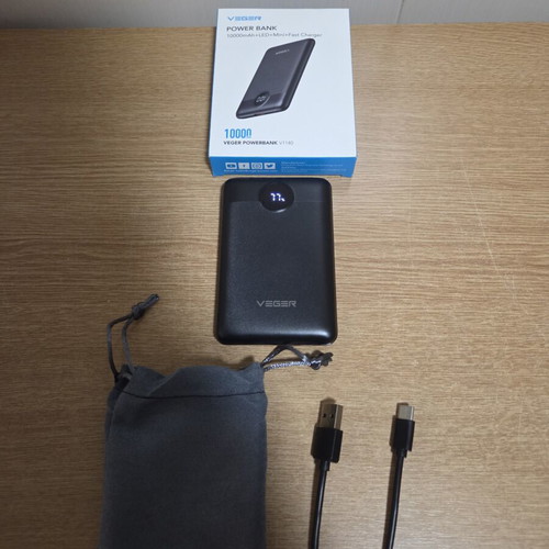 Power bank Veger 10000mAh 22.5W black new