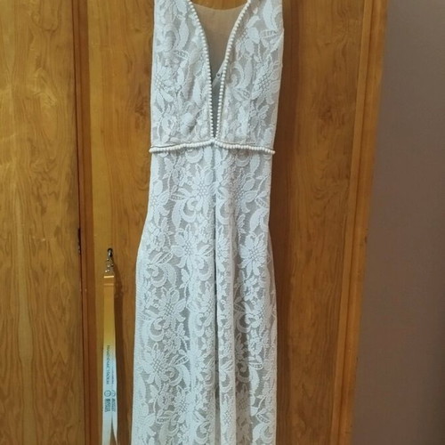 Long dress like new, ivory, size S