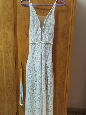 Long dress like new, ivory, size S