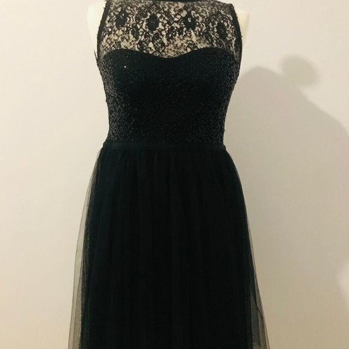 Dorothy Perkins mini dress with open back, new, size S, black