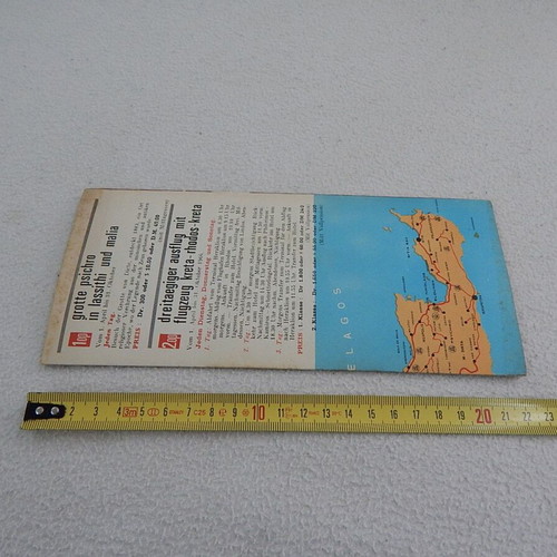 Crete Tourist Brochure 1966 English Like New