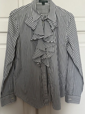 Πουκάμισο Ralph Lauren γυναικείο μέγεθος M σαν καινούργιο, μαύρο και άσπρο