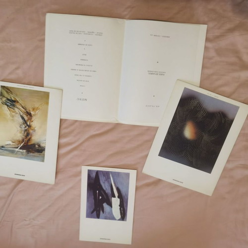 Air France menu from the 1960s, set of eleven