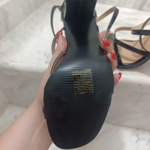 Heeled sandals new size 39 black