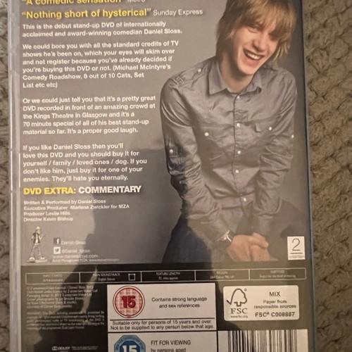 Daniel Sloss Stand Up Comedy Live DVD used