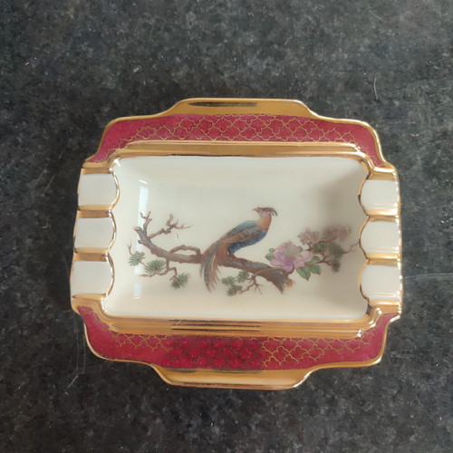 Vintage porcelain ashtray Thomas Marktredwitz used, Germany