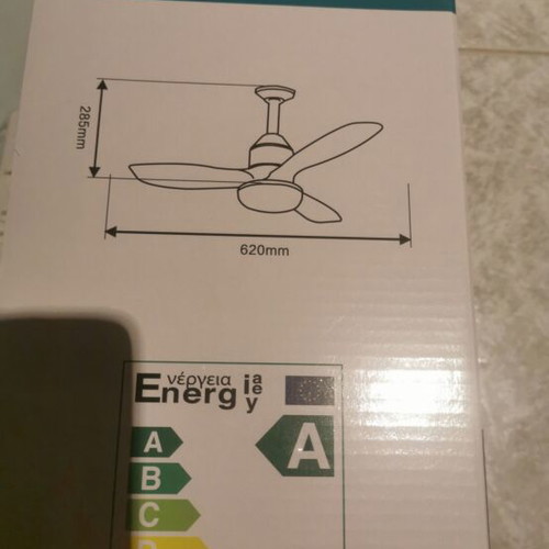 Ceiling fan Φ62cm with LED E27 lamp and remote control new