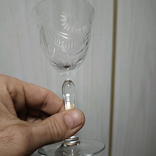 Crystal glasses like new, set of 10, 100 years old