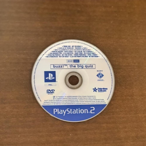 Buzz! The Big Quiz PS2 like new, promo edition