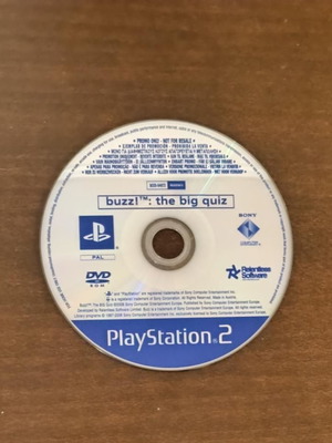 Buzz! The Big Quiz PS2 like new, promo edition
