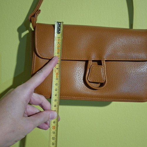 Vintage Y2K shoulder bag tan camel NKI brand new