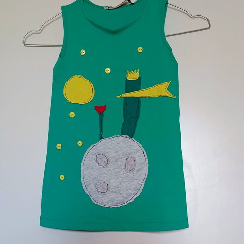 Simple dress with Little Prince design like new, size 1