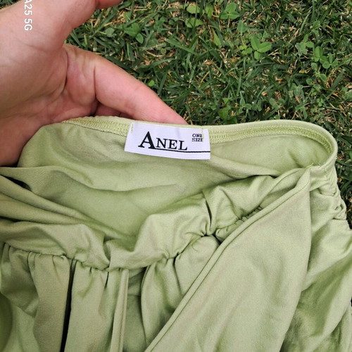 Anel off-shoulder top like new, green, size S