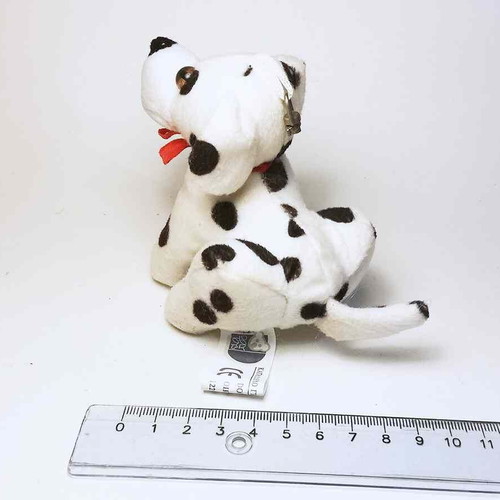 Dalmatian plush dog used, keychain