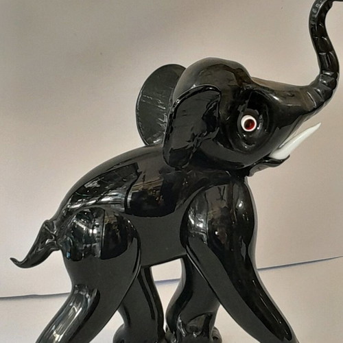 Murano elephant used, 27cm height, vintage