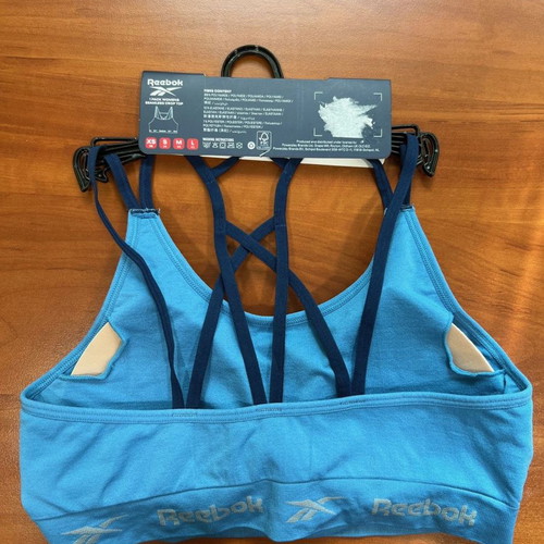 Reebok sports bra new, size M, blue