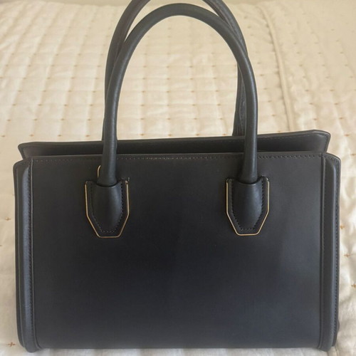 MCM Tote Leather Handbag Like New Black