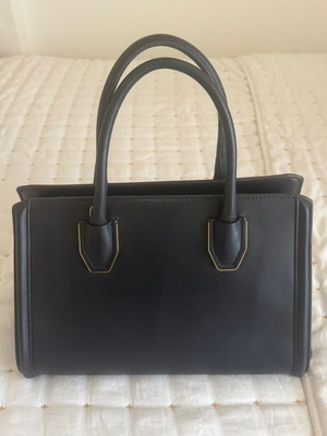 MCM Tote Leather Handbag Like New Black