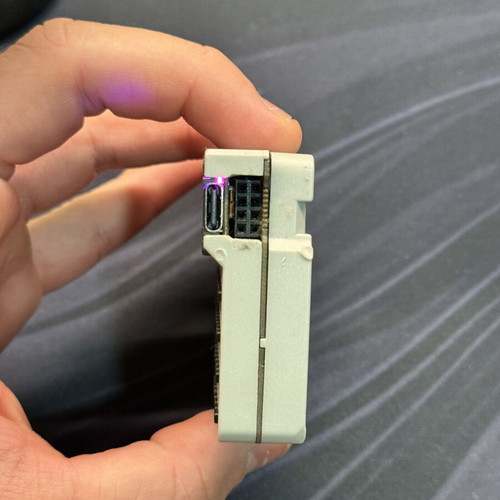 Cardputer with modded module slot, Bruce firmware